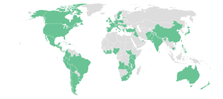 Darkness to Light World Training Map 2024 - 102 countries